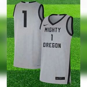 Nike Oregon Ducks Limited Basketball Jersey Grey